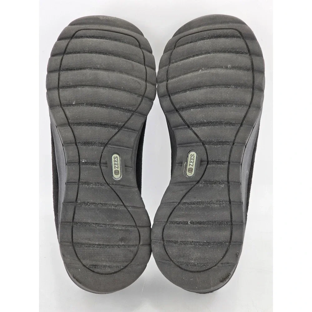LifeStride Bzees Air Step Shoes Womens 9.5M Black Wedge Slip On -Excellent